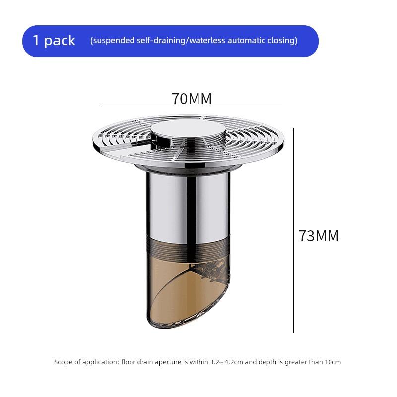 Fully Automatic Magnetic Levitation Self-Draining Floor Drain Universal Anti-Insect and Anti-Odor Core for Bathroom Sewer Household Anti-Clogging