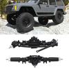 RC Front Rear Axles Complete Set Metal Assembly Kit Axle Drive Shaft for   SCX10 II RC Crawler Car