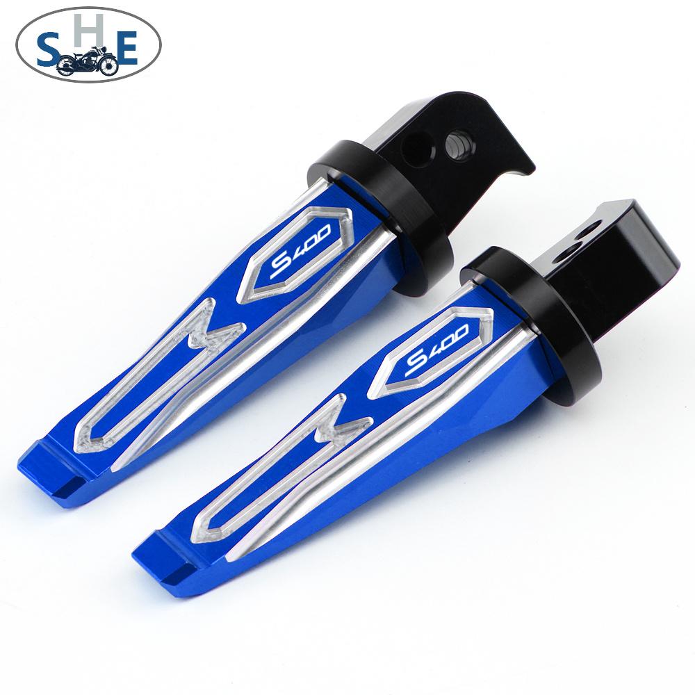 For KYMCO Xciting S400 S 400 2017-2025 Motorcycle CNC Aluminum Accessories Passenger Footrests Foot Rests Pegs Rear Pedals Peg