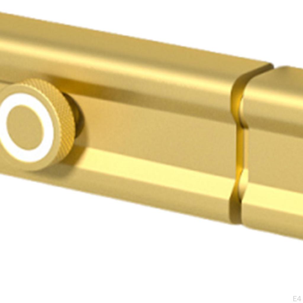 Slide Bolt Door Latch Aluminum Self Sticky Sliding Lock for Home Office Bathroom Bedroom