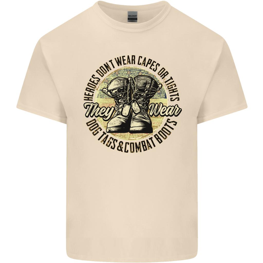 Dog Tags Army Veteran Military Marines Paras Unisexs Light Cotton TShirt