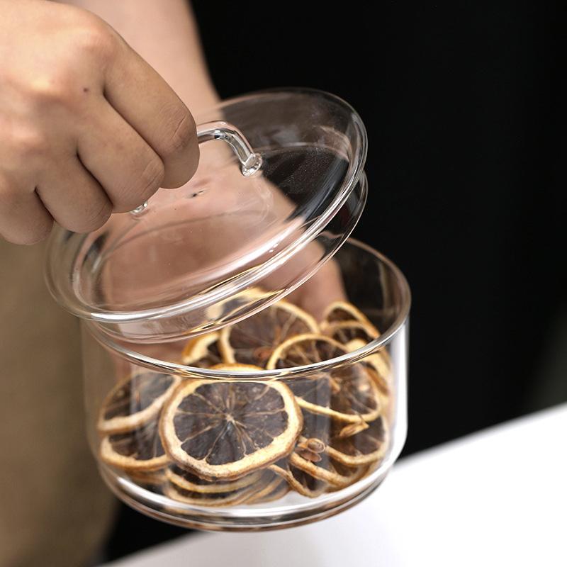 Transparent high borosilicate glass vegetable and fruit salad bowl three layers