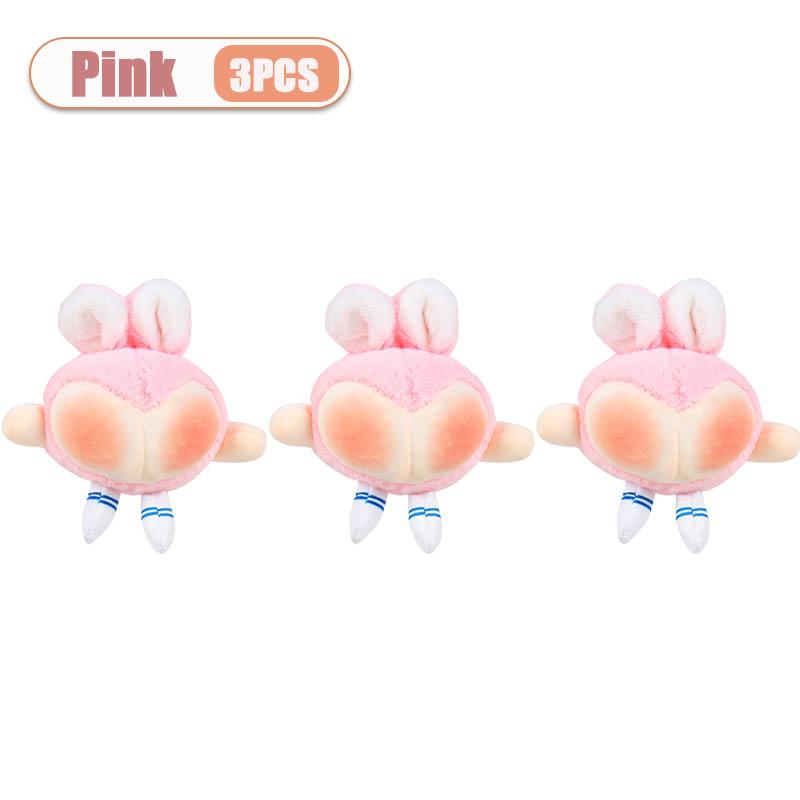 1-20PCS Creative Rabbit Easter Plush Hanging Pendant Ugly Cute Butt Bunny Doll Toy Ornament Playful Novelty Gift