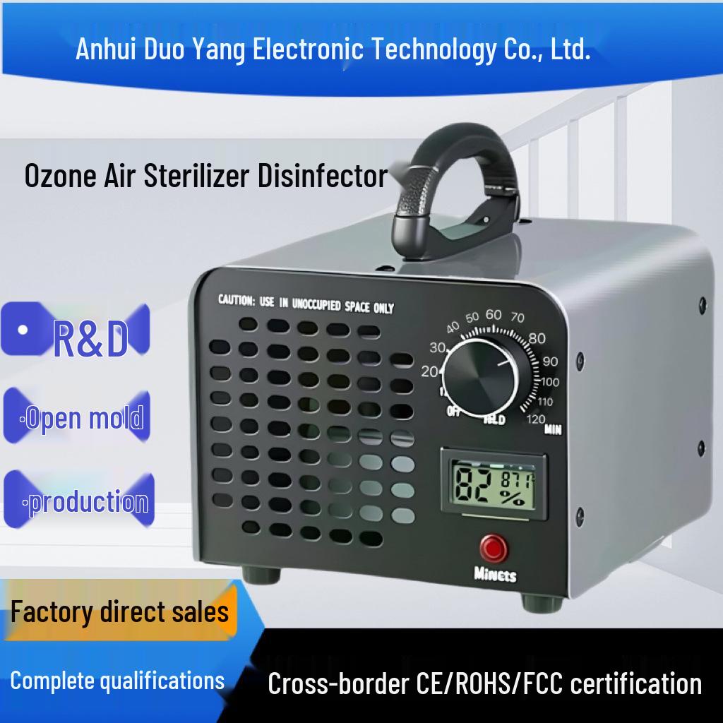 European Standard Ozone Generator for Household Air Purification and Odor Disinfection 60g чёрный