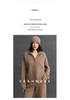 Soft Cashmere Women's Loose Half-Zip Pullover Knit Sweater - Autumn/Winter 2026 Collection