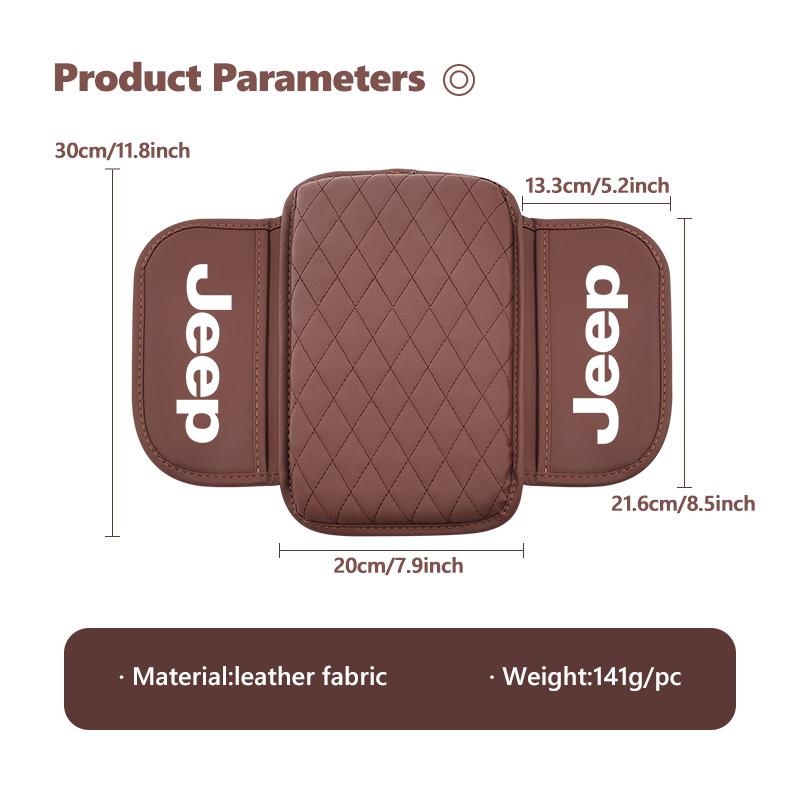 Car Center Console Armrest Pad Leather Handrail Box Protective Cover For Jeep Grand Cherokee Patriot Renegade Compass Wrangler