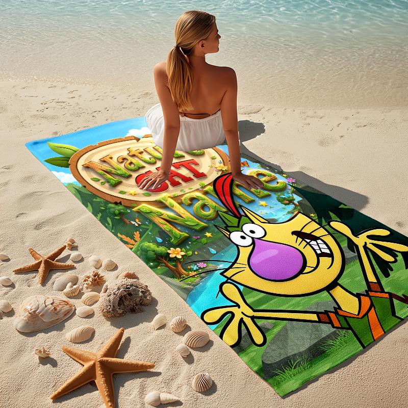 Custom Name Nature Explorer Quick-drying, highly absorbent beach towel,suitable for the beach, pool, gym, and travel.Sports sweat Towel