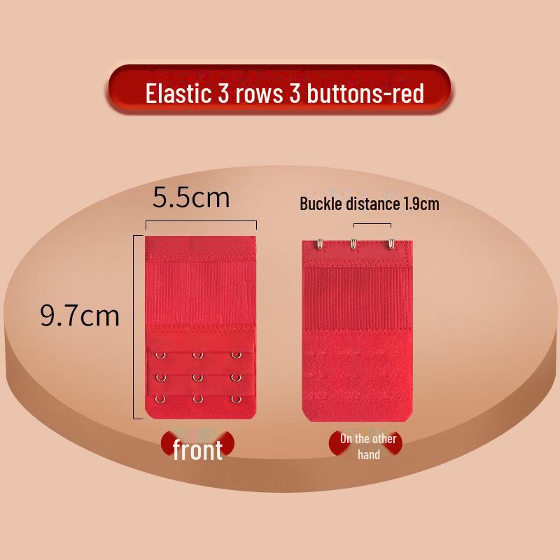 Extensie elastică pentru sutien cu cataramă din oțel inoxidabil - 2x3, 3x3, 4x4 rânduri