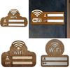 Rewritable WiFi Password Sign Wooden Wireless Network Indicator Plaque WiFi Signage Home Decor