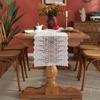 Krajka Běh na stůl Svatba Gáza Bílý Ubrus Prostírání Jídelna Vánoční Bankety Oblouky Dort Domácí dekorace