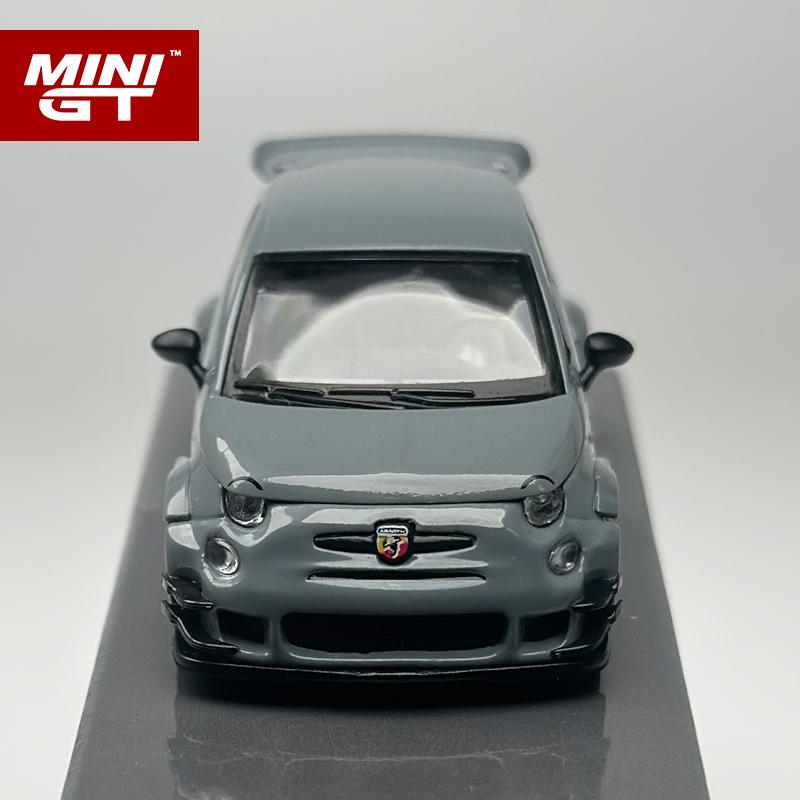 MINIGT 1:64 Abarth 595 LB-WORKS x Abas Works Grey alloy car Model 995