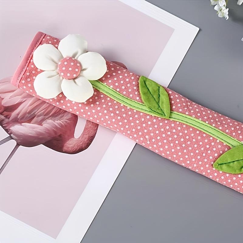 2Pcs Flower Refrigerator Handle Dust Cover, Cute Refrigerator Handle Protective Cover