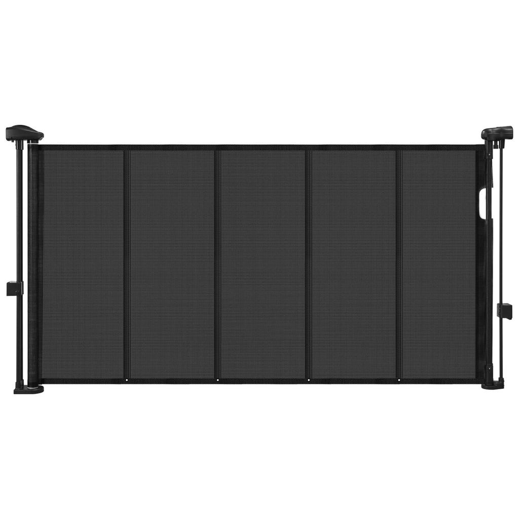 VEVOR Retractable Baby Gate, 870 mm Tall, Extends up to 1400 mm Wide, Retractable Gate for Kids or Pets, Mesh Material