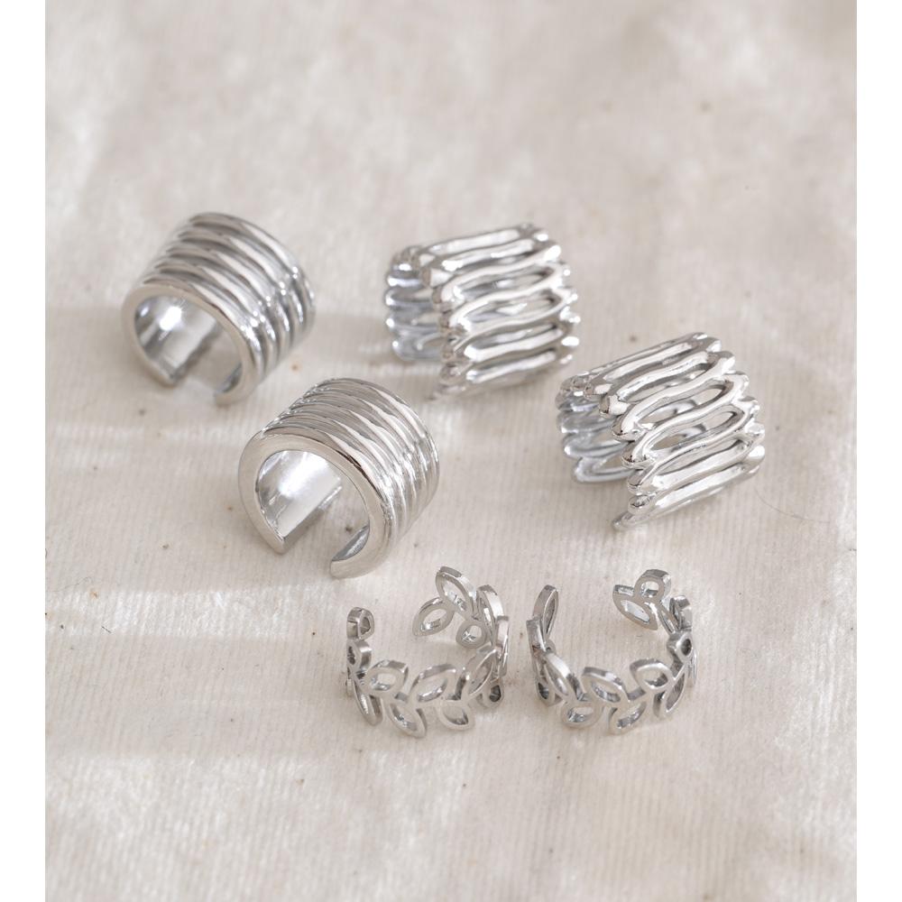 Yhpup Stainless Steel Adjustable Ear Bone Clip Earrings Arrivals Platinum Plated Popular Charming Chic Accessories Wholesale