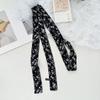 Silk scarf, long strip, high-end sense, versatile, small scarf, accessories, spring and summer new products, retro polka dot headscarf, headband, 