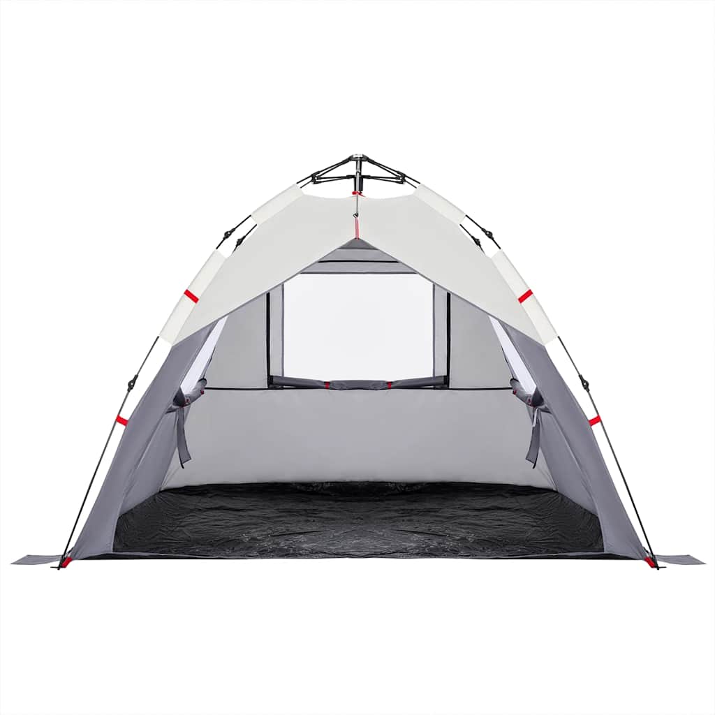 Beach Tent for 3 Persons Grey Quick Release Waterproof
