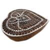 Floral Stamp Hand Craved Indian Brown Wood Stamps Printing Block Textile