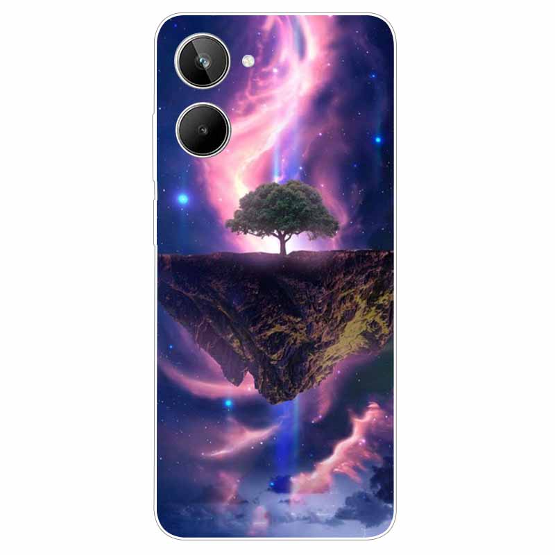 For Realme 10 4G Case 6.4'' Soft TPU Cats Lions Protection Silicone Phone Covers for Realme 10 Case 2022 Clear Realme10 RMX3630