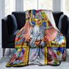 1pc. Cartoon Dumbo Elephant Circus Theme Blanket, Home Decor Gift for All Seasons,Soft Flannel Throw Blanket, Living Room, Travel, Camping,