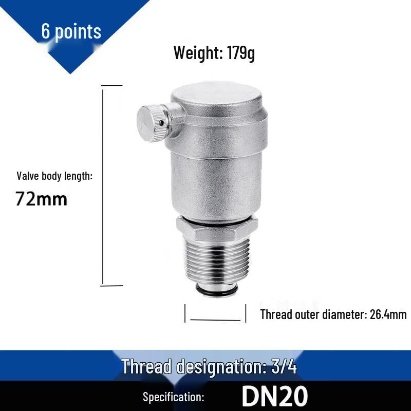 Jundingying 304 Stainless Steel Automatic Air Release Valve