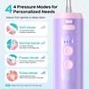 COSLUS Mini Water Flosser for Travel: Portable Compact Design, Cordless Oral Irrigator with 4 Jet Tips, Removable Tank, IPX7 Waterproof, for Braces, S