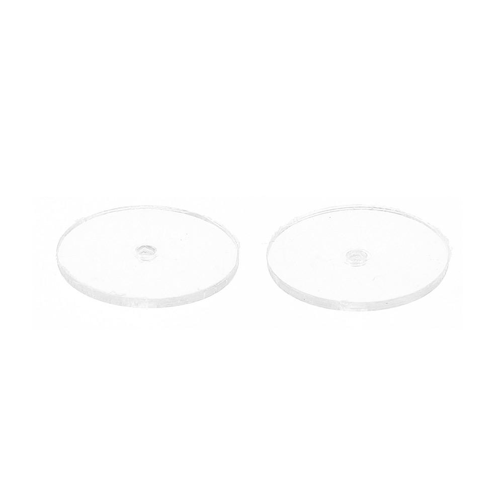 100 Stück Wiederverwendbare Kunststoff Stabilisierungs-Ohrringe 10mm Kunststoffscheiben-Pad Klare Scheiben-Pads Ohrringe Basteln