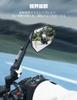 KEMIMOTO Motorcycle Mirrors, Left and Right Set, 10mm & 8mm, Universal Fit, Easy Installation, 360° Adjustable, Road Legal, Movable Mirrors, Honda/Kaw