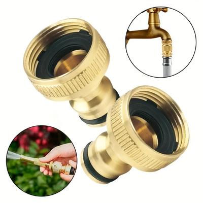 Messing Wasserhahn Anschlussstück Mischbatterie Schlauchadapter Schnellverbinder 1/2 3/4 Kupfer Schlauchkupplungsadapter Gartenbewässerungsfittings Werkzeug