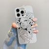Beautiful Flower Girl Line Design Durable Laser Phone Case For iPhone 13 Mini 12 11 Pro Max 17 16 15 14 Pro Max Plus Back Covers