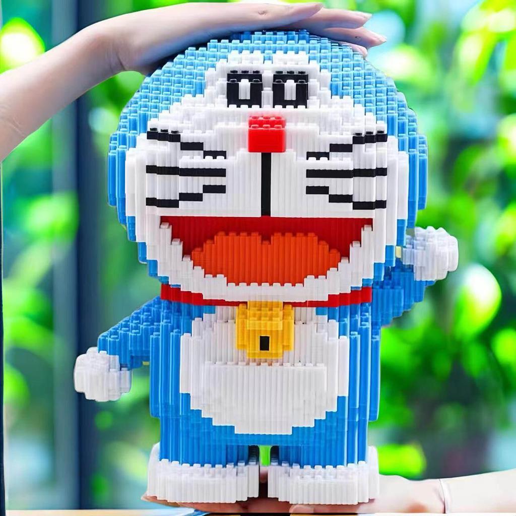 2026 Giant Cartoon Doraemon Blue Building Blocks Trendy Toy Ornaments Birthday Gifts