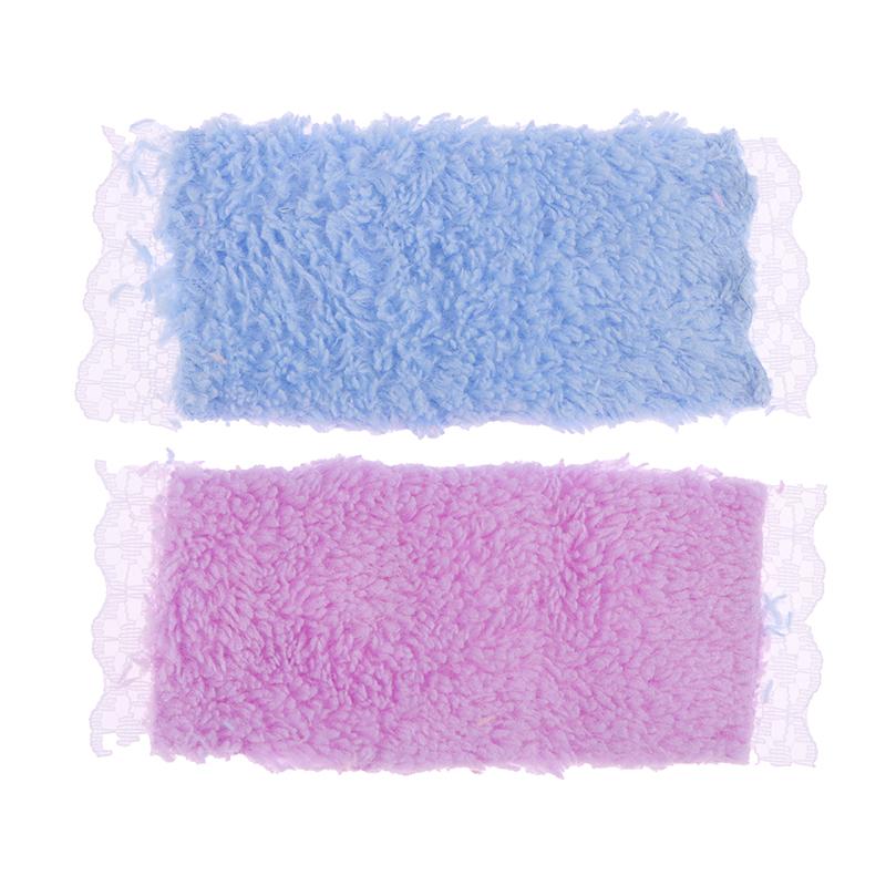 3Pcs/Set Dollhouse Mini Bathroom Lace Towel Bath Towel Model For Doll House Decor Kids Pretend Play Toys Diy Bathroom Ornaments