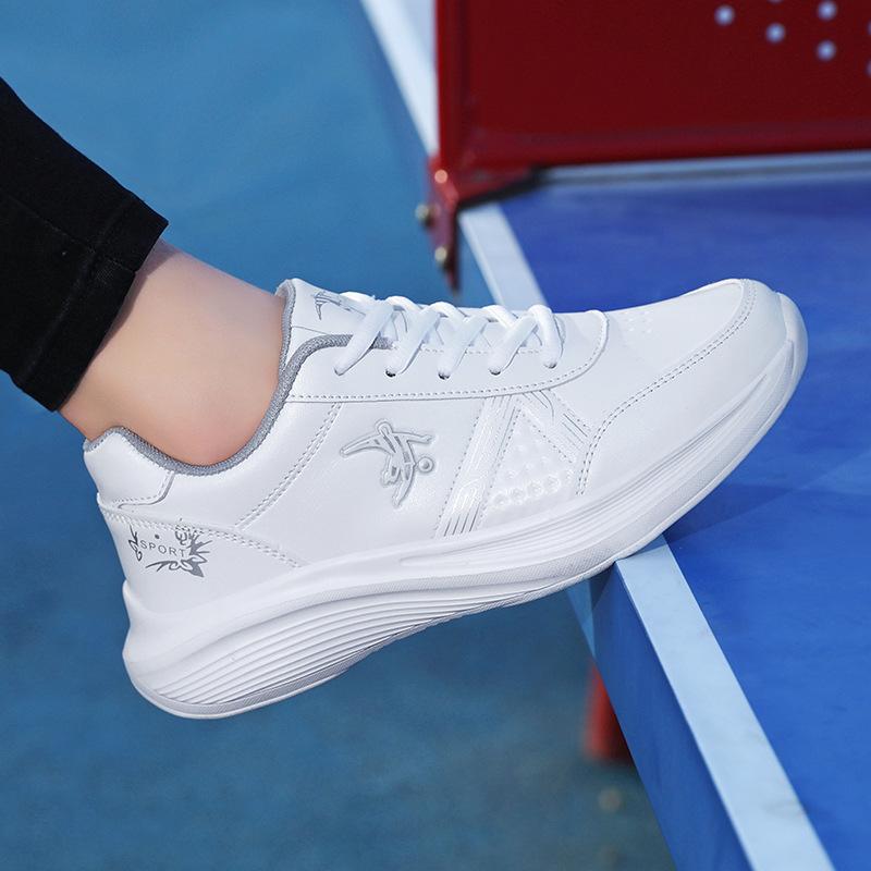 Joni Danlai Fashion Sneakers Women's Shoes Autumn and Winter Waterproof Leather Soft Sole Student Running Shoes Lightweight Casual Shoes Tide