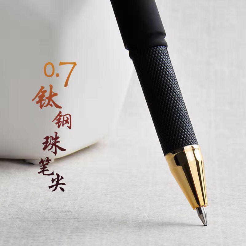 5000 Years W-386 Černá a červená 0,7mm Matné kaligrafické gelové pero - Podpisování, Hrot Bullet, Voděodolné, Uhlové.