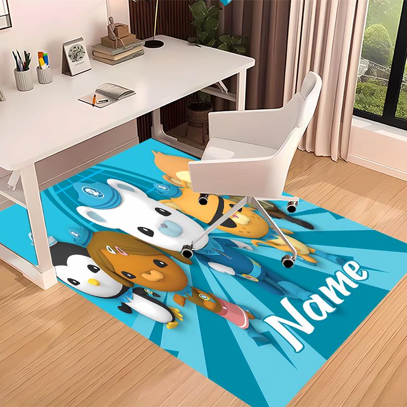 Custom Personalization Octonauts Print Area Rug - Soft, Washable Non-Slip Indoor Mat,Living Room,Home&Office Decorative Rug