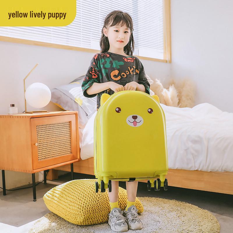 18-Inch Kids' Cartoon Trolley Suitcase with Combination Lock – Ideal Cabin Luggage for Boys and Girls