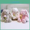 Cute Rabbit Stuffed Animal Flower Decoration For Kids Super Soft Cozy Bedtime Companion