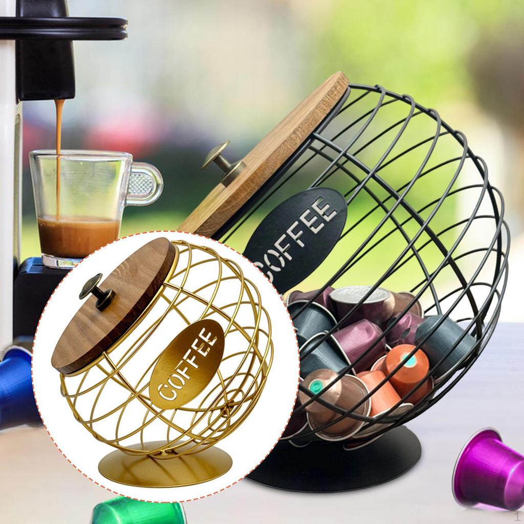 Coffee Capsule Holder, Desktop Container for Cafes, Hotels, Large Capacity, Counter Decoration,