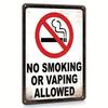Stück Rauchverbot Vaping VerbotenMetall Warnschild WanddekoLagerhalle Gras Rasen Hinweis Schild Blechschild