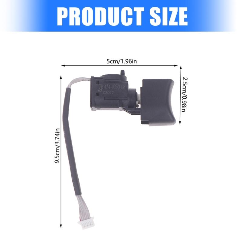 Easy Installation Mini 12V Brushless Switcher With High Durability Plastic Construction For SiD2A12 SFD2A12 Power Tool