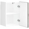 Lower Wall-Mounted Kitchen Cabinet, Kalmar, Smoked Oak