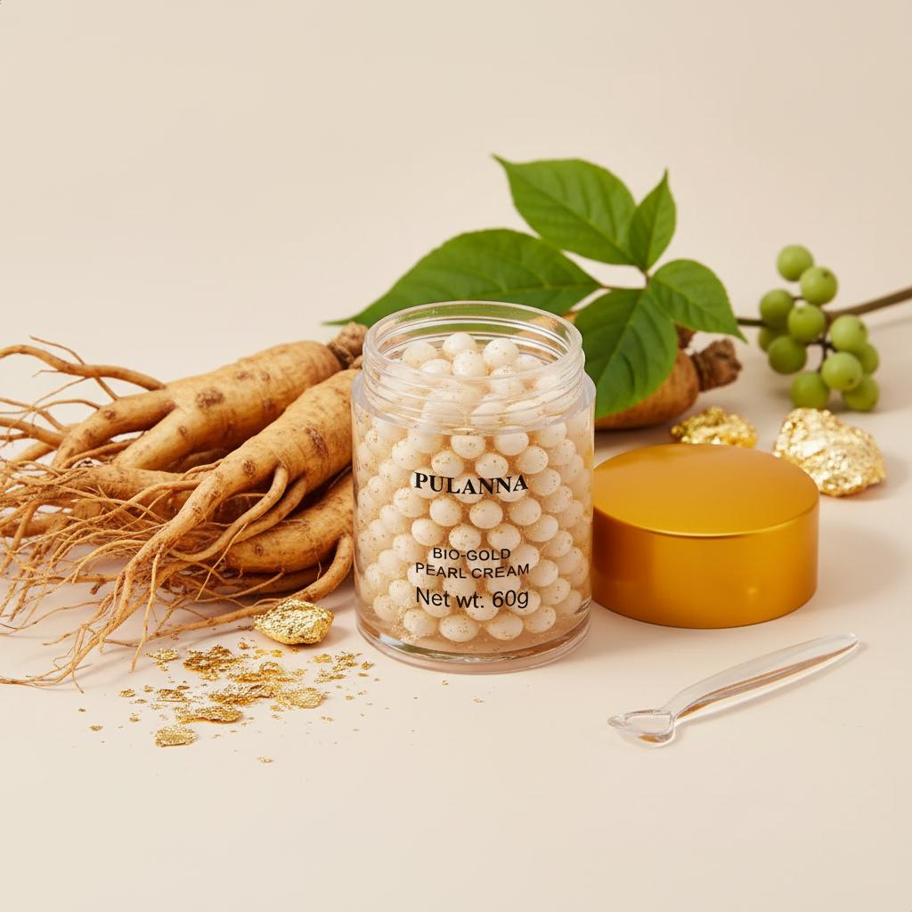 Krem perłowy do twarzy pulanna - złotem 24k - nawilżenie, regeneracja, anti-aging