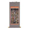 Hanging Modeled On Thirteen Small Vertical Scroll, Buddhas, Size,