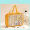 Multifunction Transparent Travel Wash Bag With Pu Material For Women