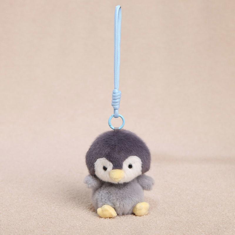 Plush Animal Keychain For Girls With Short Pile Fabric And Hanging Strap For Bags And Keys
