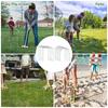 18 Pcs Croquet Wickets Set 11.5 X 6.1 Inch Square Arch Wickets Replacement For Croquet Metal Croquet Hoops With Galvanized