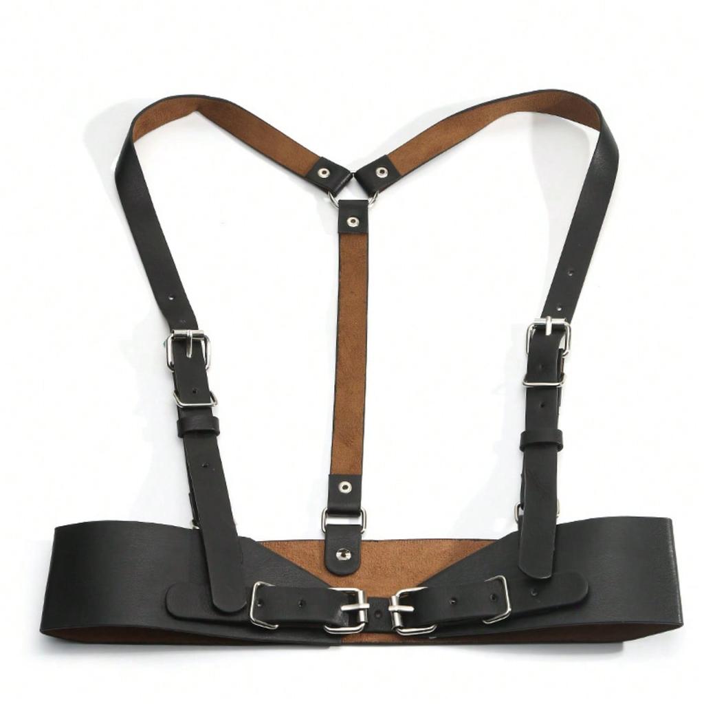 Cintura da donna, stringivita nero, decorazione cintura da ragazza audace, bretella stile punk con bretella per gonna
