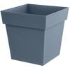 Square Flower Pot - EDA - Tuscany - 32 Cm - 22 L - Indoor / Outdoor - 32 X 32 X H.32 Cm - Jean Blue