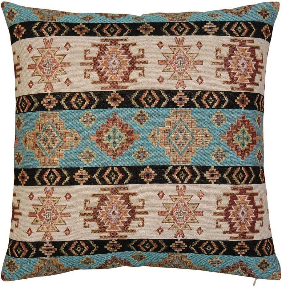 Ethnic style pillowcases mustard yellow and cream square decorative throw pillows bohemian sofadecorative farmhouse coatcushions