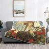 Renaissance Art Painting Blanket Medieval Vintage European Aesthetic Warm Comfortable Flannel Throw Blanket Art Women Blankets