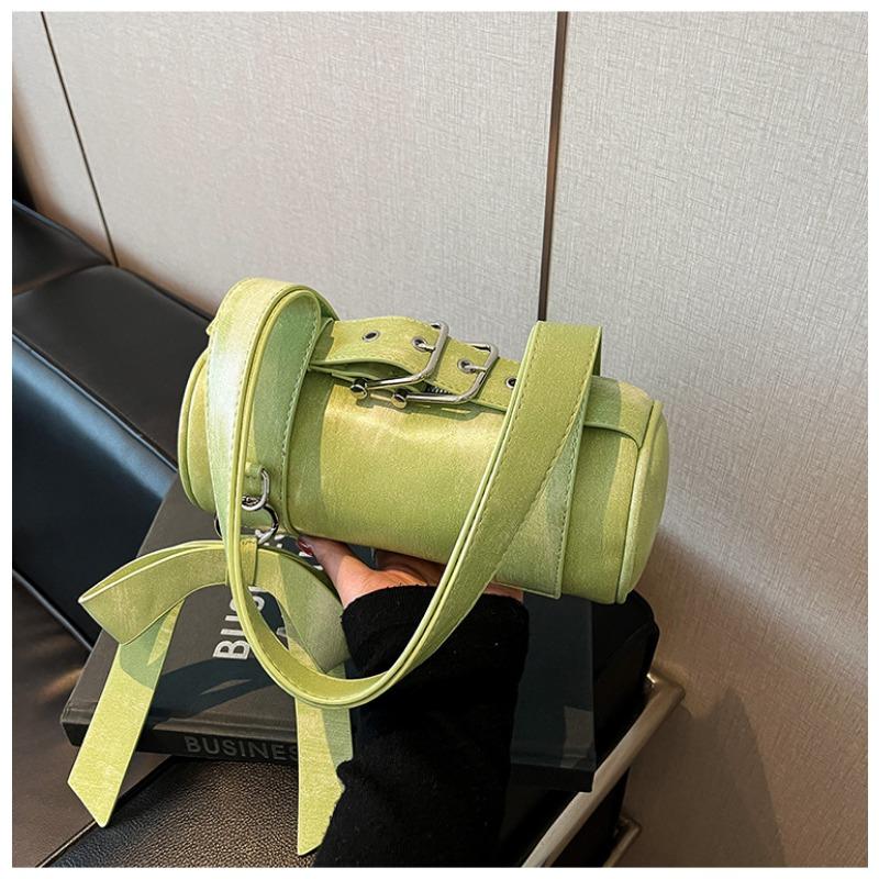 

Повседневная сумка-подушка новая однотонная на плечо мессенджер большая вместимость персонализированная портативная женская сумка зелёный